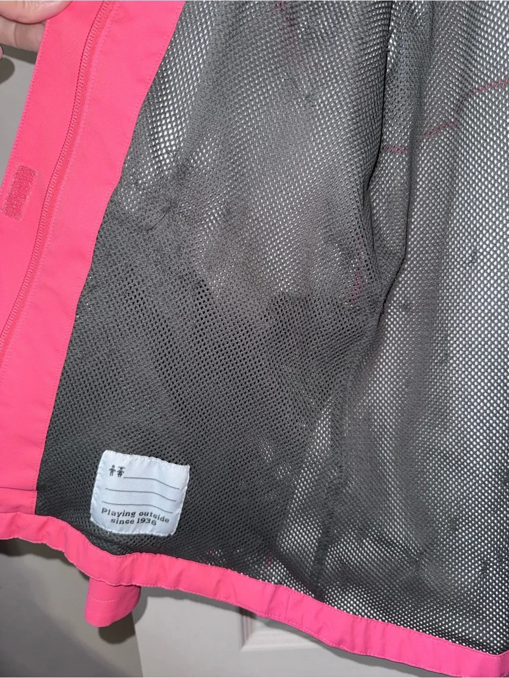 Columbia Kids Bright Pink Hooded Rain Jacket